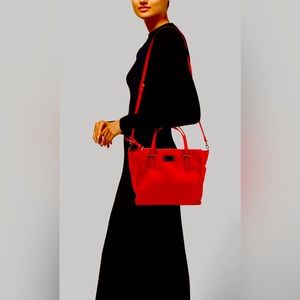 Kate Spade New York Alyse Wilson Road Crossbody Prickly Pear Red  15” x 10”